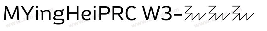 MYingHeiPRC W3字体转换